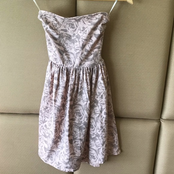 Talula Pink Roses Strapless Tube Dress